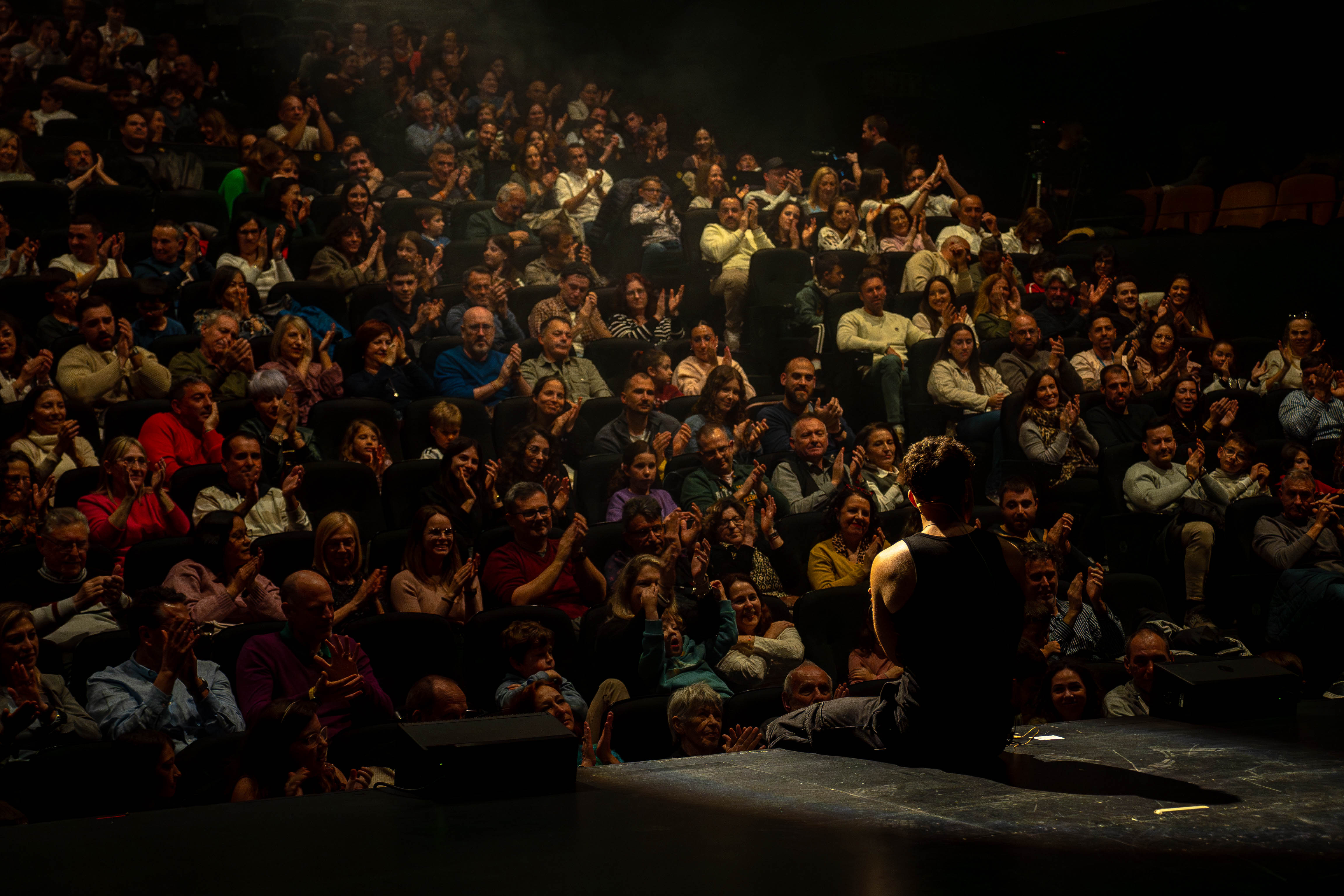 Ovación del público durante el espectáculo